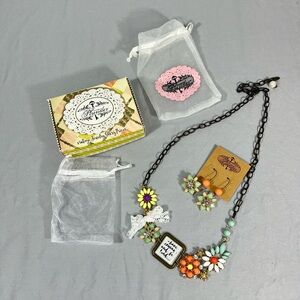 Plunder necklace and earrings set. Never worn. Still in original pkg